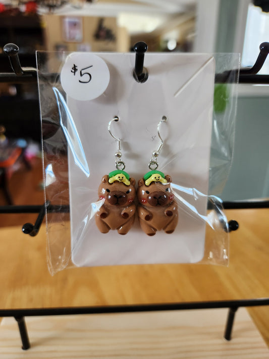 Cute Capybara Earrings